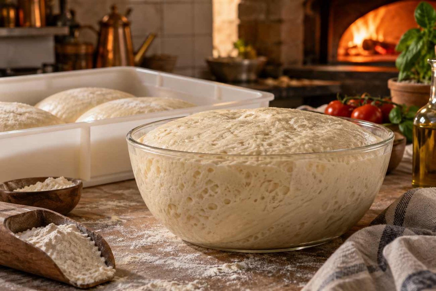 Cosa succede all'impasto della pizza quando riposa tutta la notte